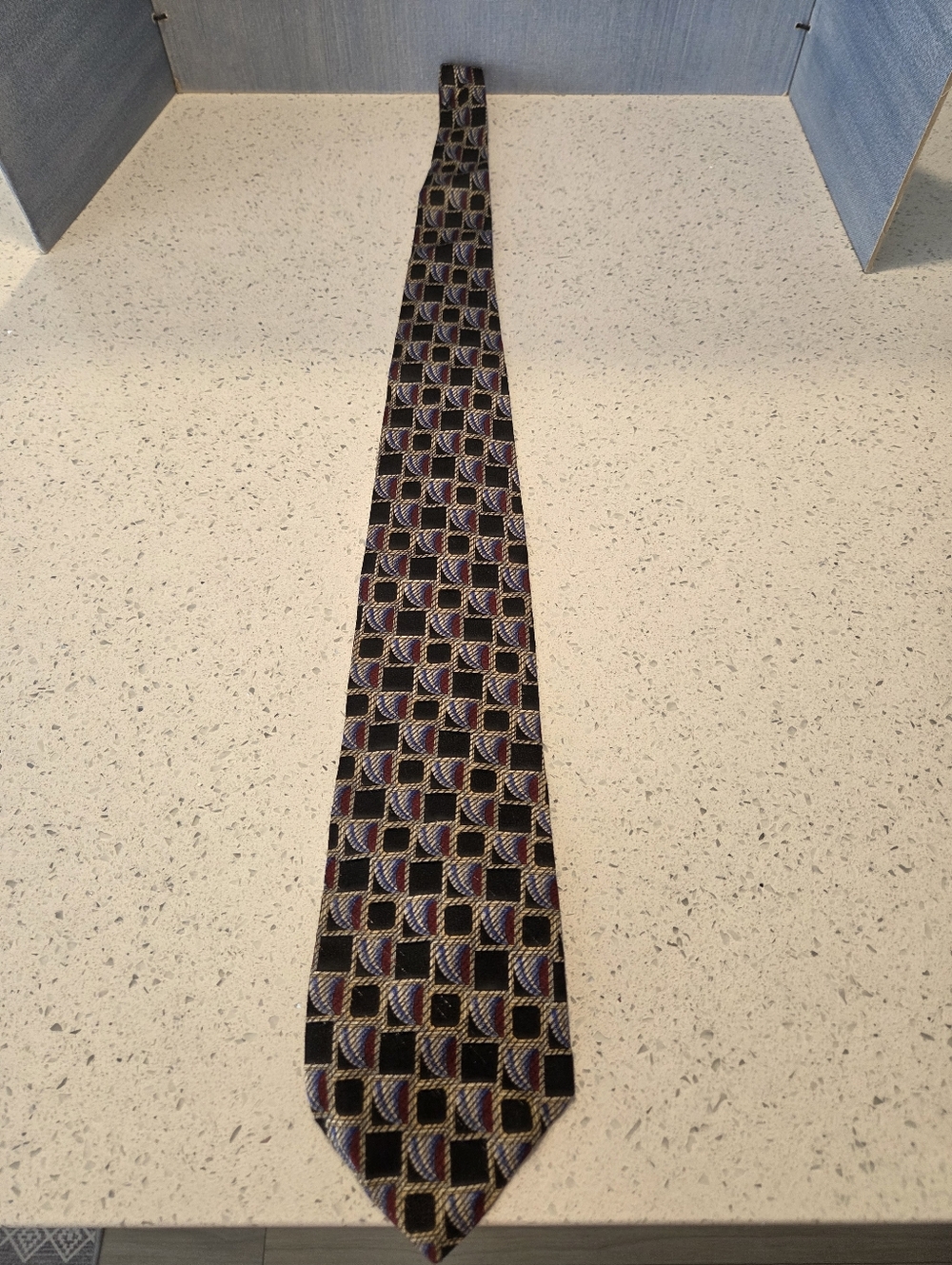 Christian Dior Monsieur Silk Tie Geometric Pattern - Picture 5 of 7